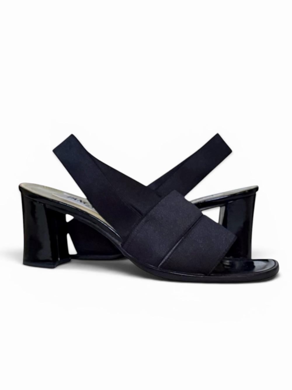 Pancaldi Black Slingback Heeled Sandals Size 7